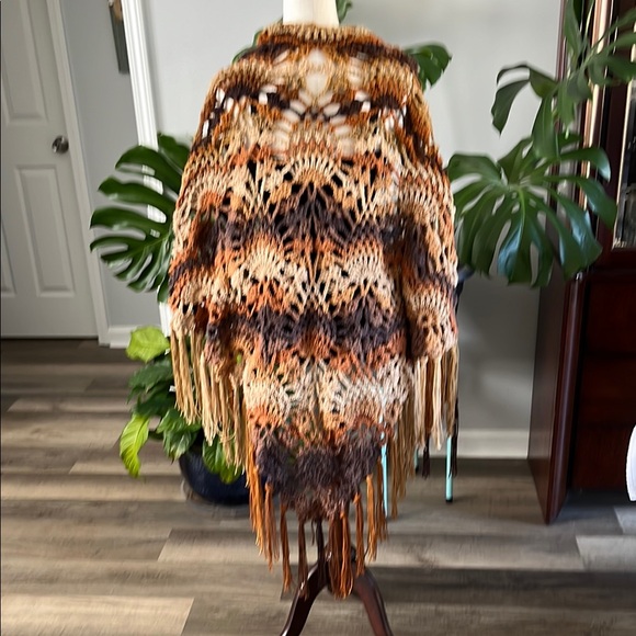 Multicolor Fringe Shawl - Picture 2 of 8